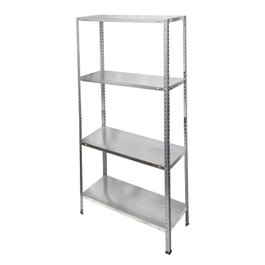 ORYX Module d'étagère galvanisé avec 4 étagères 150x75x30 cm