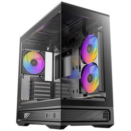 Antec C2M ARGB Boîtier Gaming Midi Tower Noir Micro ATX ITX Vitre Trempée USB-C