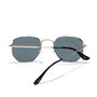 Hawkers Lunettes de soleil SIXGON DRIVE polarisées dorées en acier inoxydable unisexes