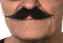My Other Me Bigote noir - Moustache postiche adulte multilingue (français, espagnol, anglais...) - Taille unique - Multicolore