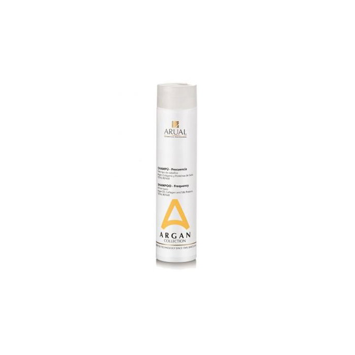 Arual - Shampoing Fréquence Argan Collection 250 ml - Réparateur, Nourrissant, Protecteur avec Huile d'Argan, Collagène et Protéines de Soie - Brillance Intensive Arual - Shampoing Fréquence Argan Collection 250 ml - Réparateur, Nourrissant, Protecteur avec Huile d'Argan, Collagène et Protéines de Soie - Brillance Intensive