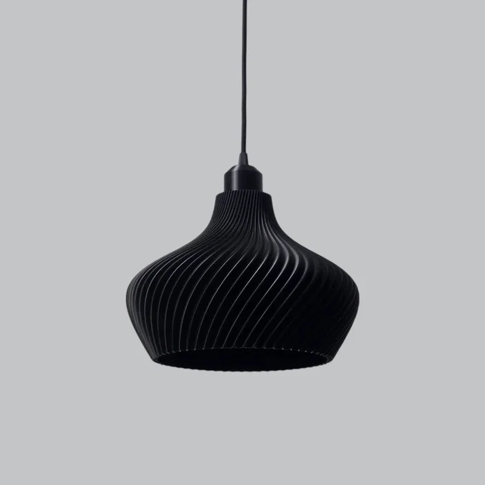 Lampe suspendue Daila Noir/Fleuron Noir/Câble Noir E27 LED Lampe suspendue Daila Noir/Fleuron Noir/Câble Noir E27 LED