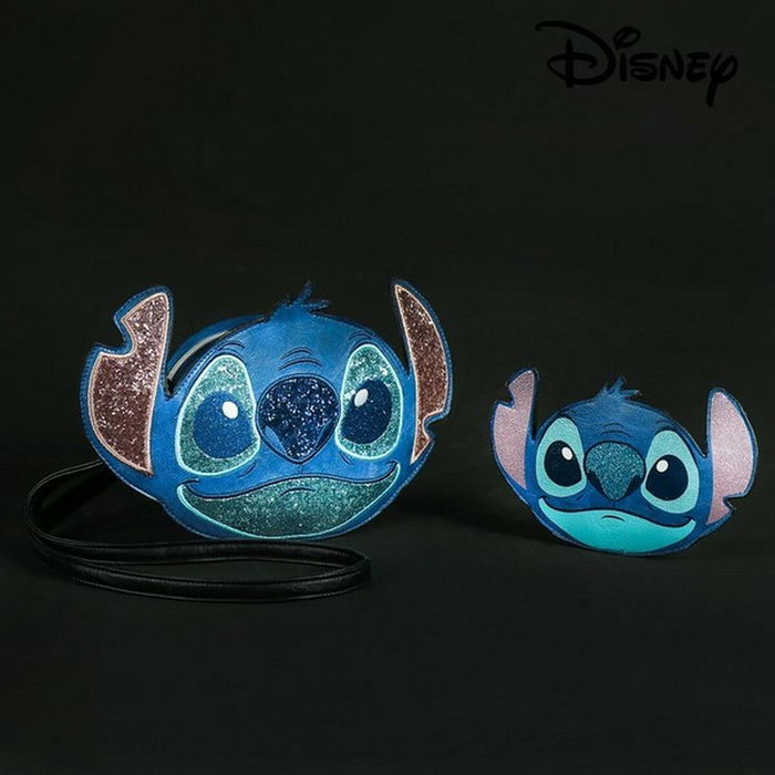 Sac à Bandoulière Stitch Disney 72809 Bleu 26,5 x 18,0 x 5,0 cm