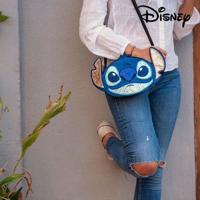 Sac à Bandoulière Stitch Disney 72809 Bleu 26,5 x 18,0 x 5,0 cm