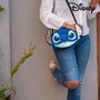 Sac à Bandoulière Stitch Disney 72809 Bleu 26,5 x 18,0 x 5,0 cm