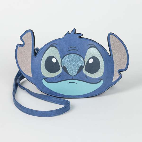 Cerdá Sac en cuir synthétique Stitch 26.5 x 18.0 x 5.0 cm - Bleu - Taille M - Recommandé à partir de 3 ans