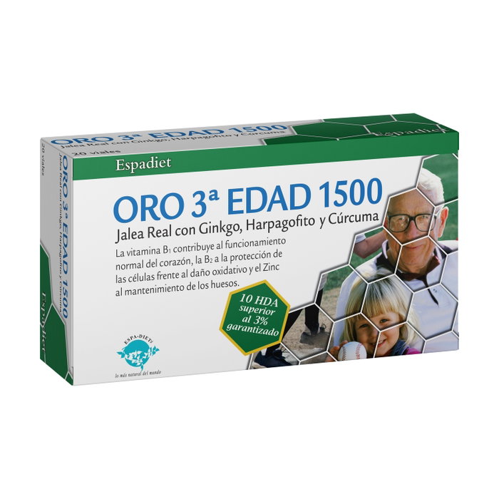 ESPADIET Jalea Oro 3ª Edad 1500 - 20 ampoules