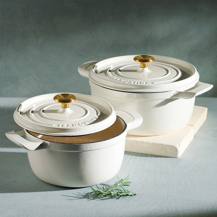 Tramontina Olla en fonte émaltée de 26 cm, 5,6 l, latte Tramontina Olla en fonte émaltée de 26 cm, 5,6 l, latte