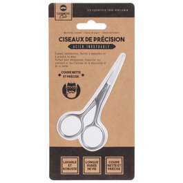 Cosmetic Club Ciseaux pour Moustache et Barbe en Acier Inoxydable