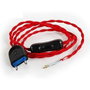 EDM Product Câble d'Alimentation EDM 2 m Interrupteur d'éclairage Cordon Rouge