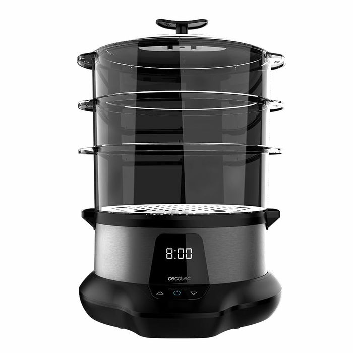 Cuiseur vapeur Cecotec Vapovita 3000 Pro Blanc Acier inoxydable 1000 W Cuiseur vapeur Cecotec Vapovita 3000 Pro Blanc Acier inoxydable 1000 W