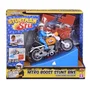 Bandai COSS8201 - Moto Stuntman Stu Nitro Boost - Jouet cascade avec figurine Stu pour crash dans mur - Dragon Ball, Miraculous, One Piece