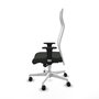 Piqueras y Crespo Chaise de Bureau Albacete XL Noir et Blanc