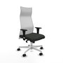 Piqueras y Crespo Chaise de Bureau Albacete XL Noir et Blanc