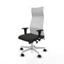 Piqueras y Crespo Chaise de Bureau Albacete XL Noir et Blanc