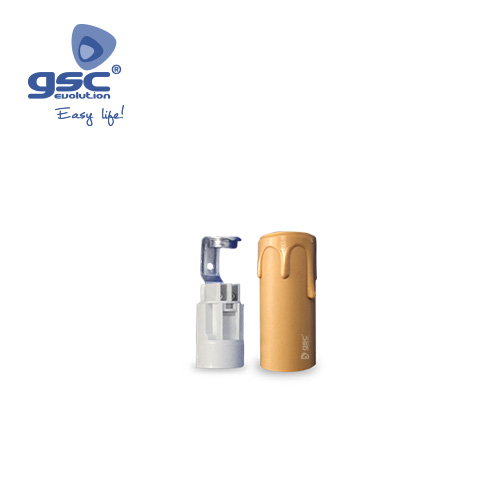 GSC Evolution Portalamparas bougie E14 65mm Crème