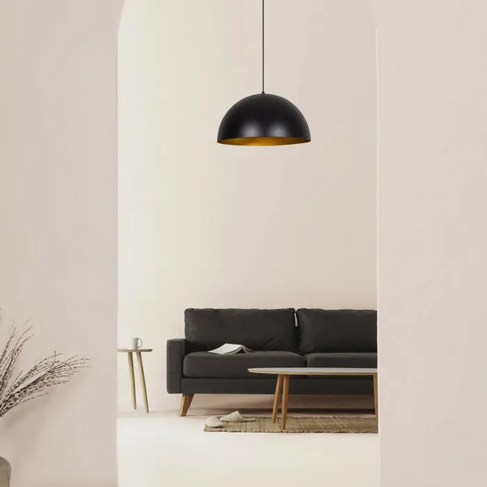 D By M.Red Suspension lustre D Black Gold Noir et or D By M.Red Suspension lustre D Black Gold Noir et or
