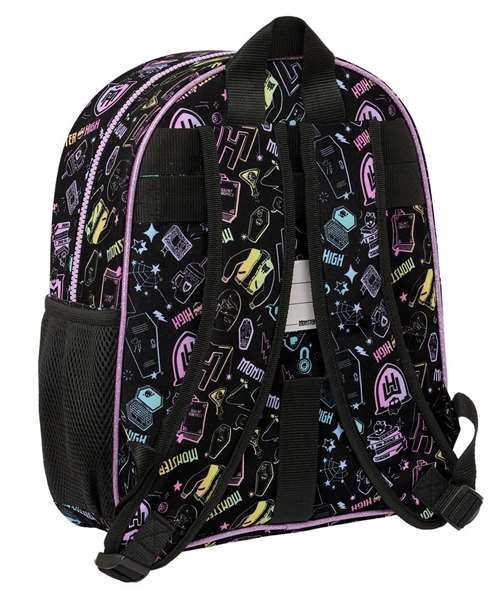 Safta Mochila infantil adapt.carro Monster High - Sac à dos pour enfant 28 x 34 x 10 cm, adaptable à la poussette, pour 3 ans