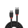 Lindy Câble HDMI Standard Black Line 7.5 m - Câble HDMI 2.0 avec connecteurs nickelés, triple blindage, support 4K UHD et audio 32 canaux