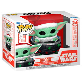 FUNKO Figura POP Star Wars Grogu with Santa Hat in Pram
