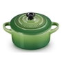 Le Creuset 71901104080100 Mini Cocotte 0.25L Vert Bambou Green Grès avec Couvercle