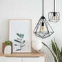 GSC Evolution Lampe suspendue Diamond E27 1M Negro