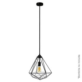 GSC Evolution Lampe suspendue Diamond E27 1M Negro