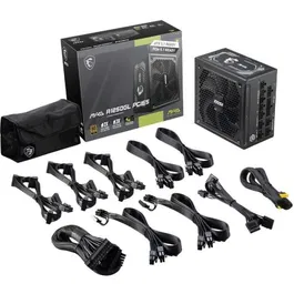 MSI Alimentation PC MAG A1250GL PCIE5 1250W 80 PLUS Gold - Noir (Réf. 306-7ZP9A11-CE0)