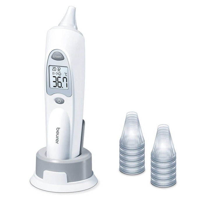 Beurer FT-58 Thermomètre Auriculaire Infrarouge avec 10 Embouts Interchangeables Beurer FT-58 Thermomètre Auriculaire Infrarouge avec 10 Embouts Interchangeables