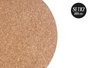 Kinvara Lot de 2 sets de table ronds en liège 18 cm naturels (Set de 12)