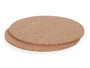 Kinvara Lot de 2 sets de table ronds en liège 18 cm naturels (Set de 12)