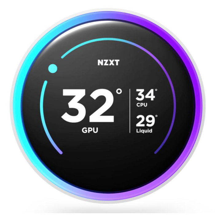NZXT Kraken Elite 280 - Refroidisseur liquide à eau CPU - 280 mm, RGB blanc, Modèle 2024 (RL-KR28E-W2)