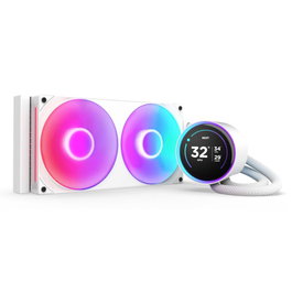 NZXT Kraken Elite 280 - Refroidisseur liquide à eau CPU - 280 mm, RGB blanc, Modèle 2024 (RL-KR28E-W2)