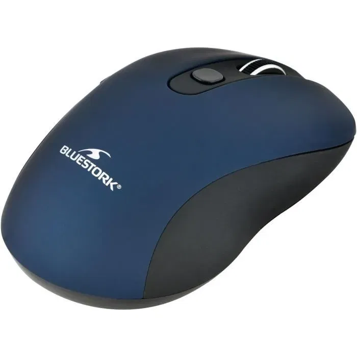 Bluestork OFFICE 60 - Souris sans fil ergonomique 6 boutons 1600 dpi PC/Mac - Bleu