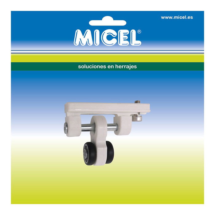 Poulie de pergola Micel TLD21 Nylon 65 x 18,5 x 48 mm Coulissant Blanc