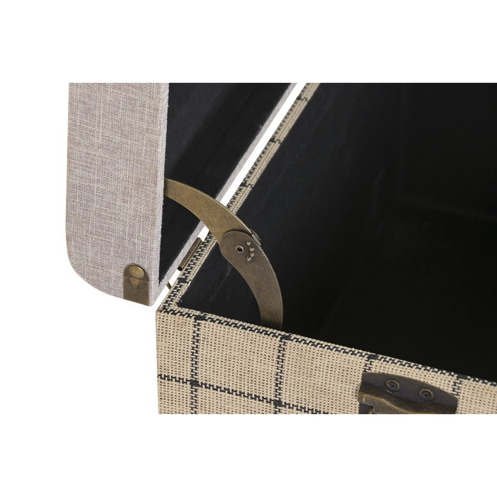Home ESPRIT Lot de 3 paniers Scandi Noir et Beige