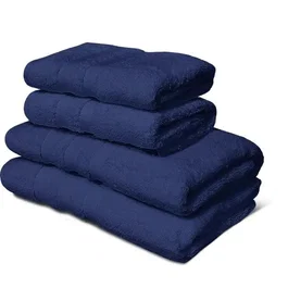 Lovely Home Lot de 4 serviettes Bleu marine