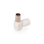 Edm Fiche TV mâle coudée 9,5 mm blanc