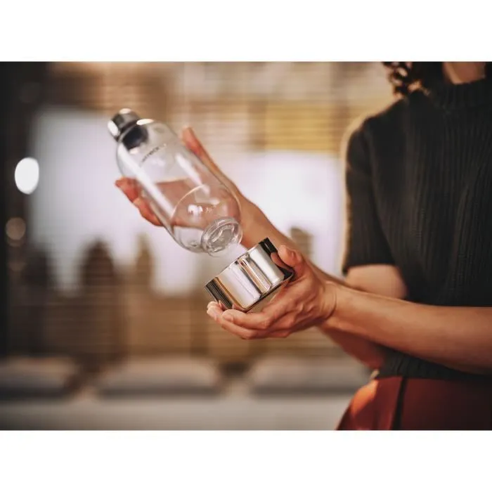 Sodastream - Bouteille en métal réutilisable ENSO 1L - Compatible lave-vaisselle - Boissons pétillantes
