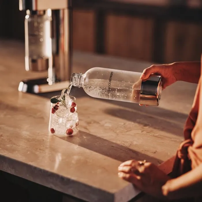 Sodastream - Bouteille en métal réutilisable ENSO 1L - Compatible lave-vaisselle - Boissons pétillantes