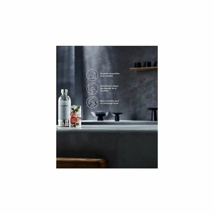 Sodastream Bouteille ENSO Métal 1L Blanc