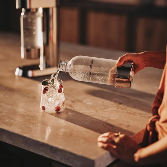 Sodastream Bouteille ENSO Métal 1L Blanc