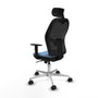 Piqueras y Crespo 1D086N2 Chaise de Bureau Bleu ciel