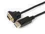 MicroConnect Câble DisplayPort 1.2 vers VGA 0.5m - Câble adaptateur numérique pour PC et moniteur, connecteurs plaqués or, verrou, Full HD 1920x1080p 60Hz