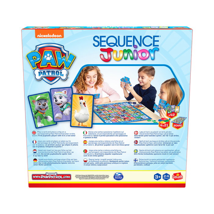 Goliath - Jeu Sequence Junior Patrouille de Chiots (PAW PATROL) - Version en espagnol et portugais - À partir de 3 ans