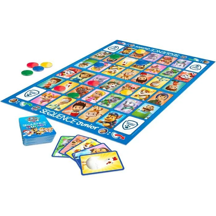 Goliath Jeu de société Sequence Junior Pat'Patrouille - Jeu de plateau familial pour enfants dès 3 ans - 2 à 4 joueurs