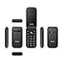 Téléphone portable pour personnes âgées Qubo X-209 4G 2,4" 32 MB Noir