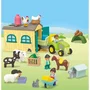 Playmobil Junior 71656 - Ferme avec tracteur et animaux, 3 personnages, jouet éducatif pour enfants dès 18 mois