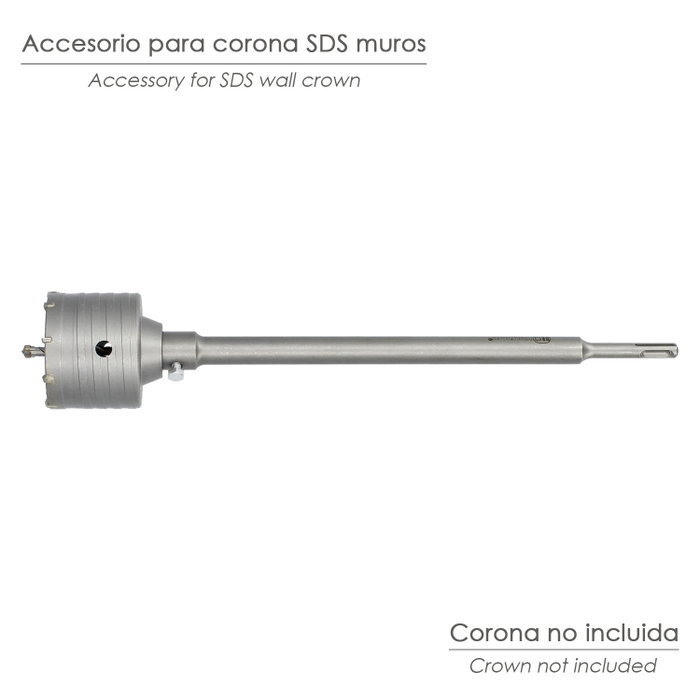 WOLFPACK LINEA PROFESIONAL Rallonge pour couronnes béton SDS Plus 350 mm
