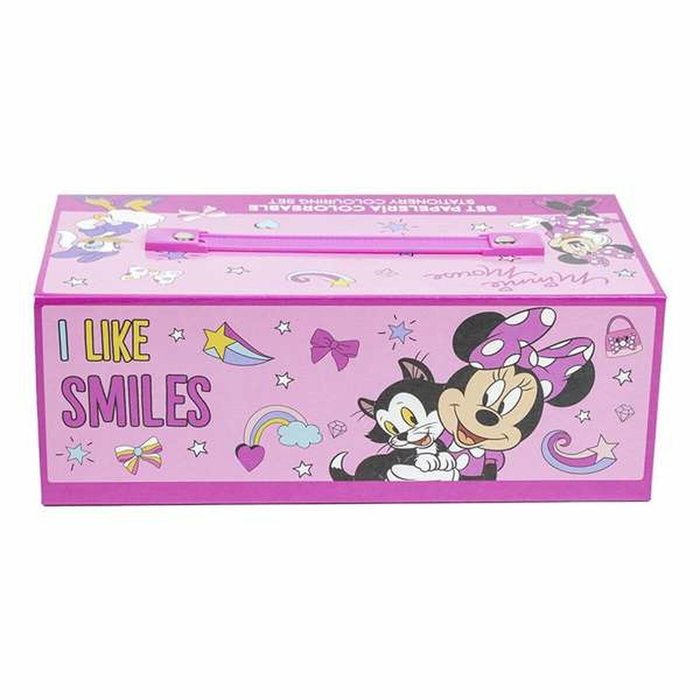 Ensemble de Papeterie Minnie Mouse Rose Porte documents Ensemble de Papeterie Minnie Mouse Rose Porte documents